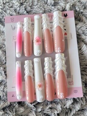 Extra Long Handmade Acrylic Press On Nails